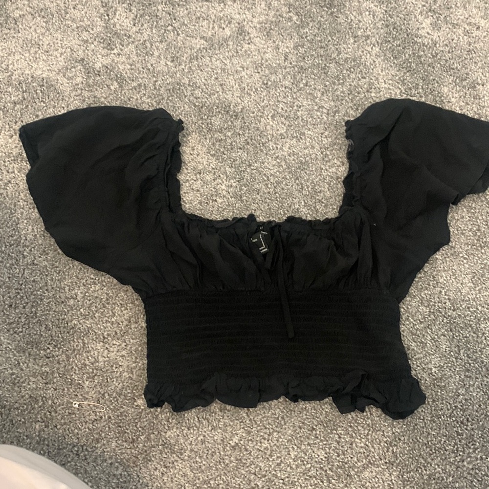 Square neck crop top